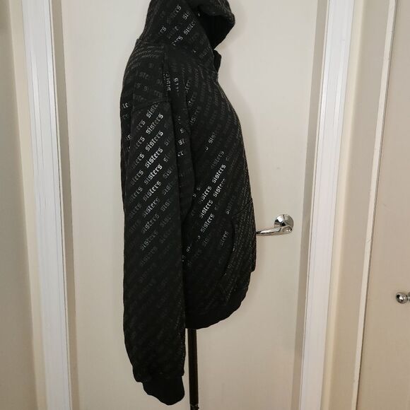 Black graphic hoodie sweatshirt - Picture 3 of 7